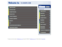 Tablet Screenshot of 10-under.com